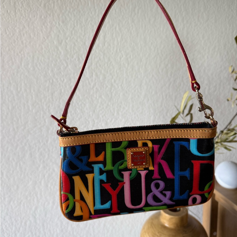 Dooney & Bourke Red and Pink Clutch